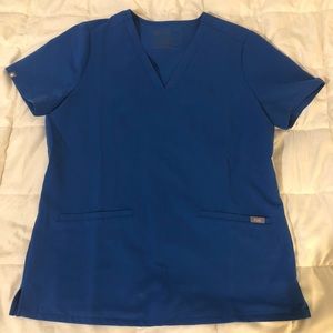 FIGS Royal Blue Scrub Top